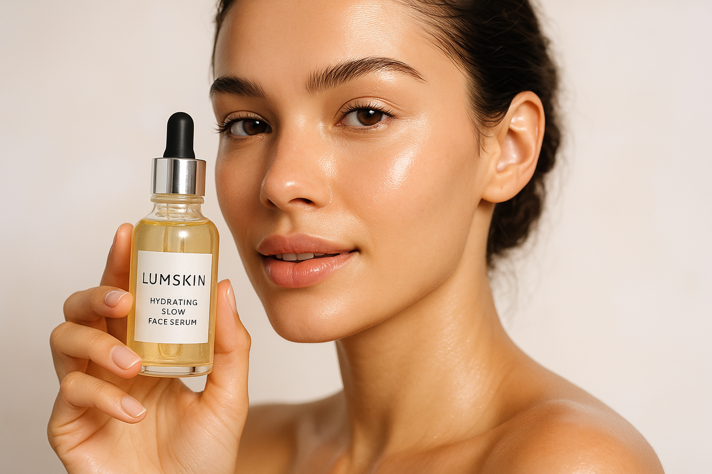 Hydrating Glow Face Serum - of lumskin with a girl