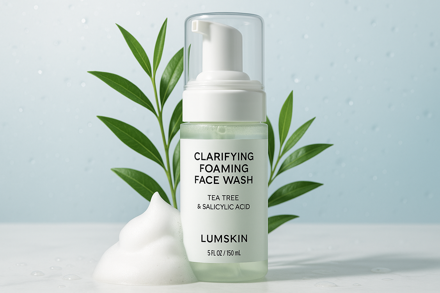 Clarifying Foaming Face Wash (With Tea Tree & Salicylic Acid)  - by Lumskin