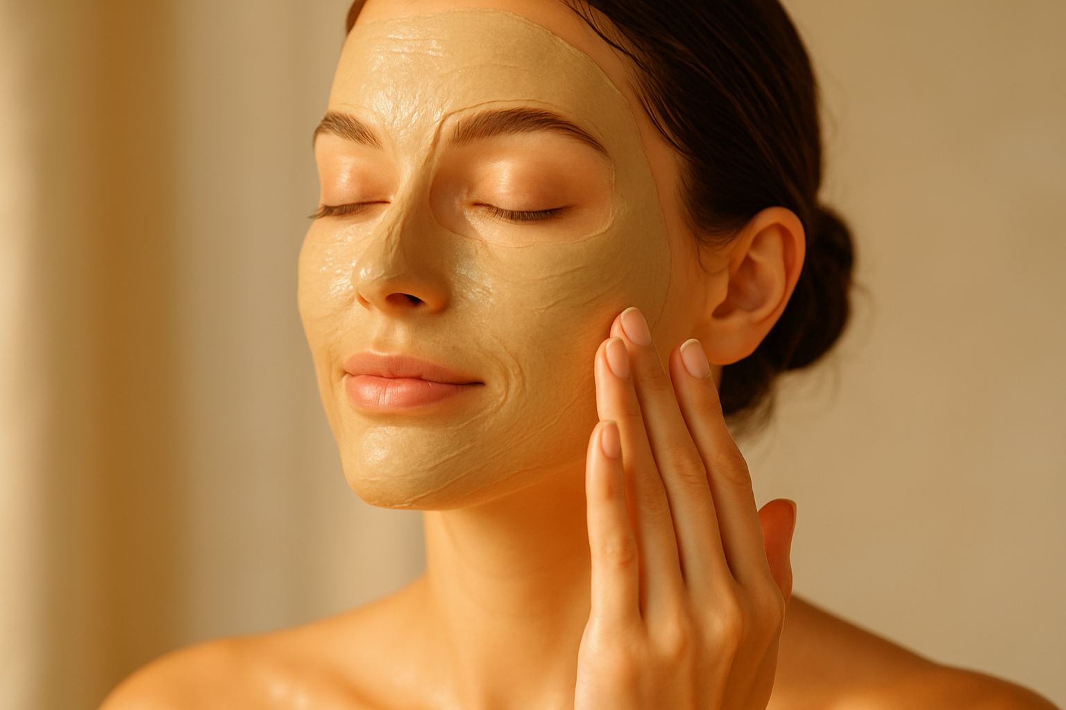 Radiance Boost Clay Face Mask - for Lumskin with girl